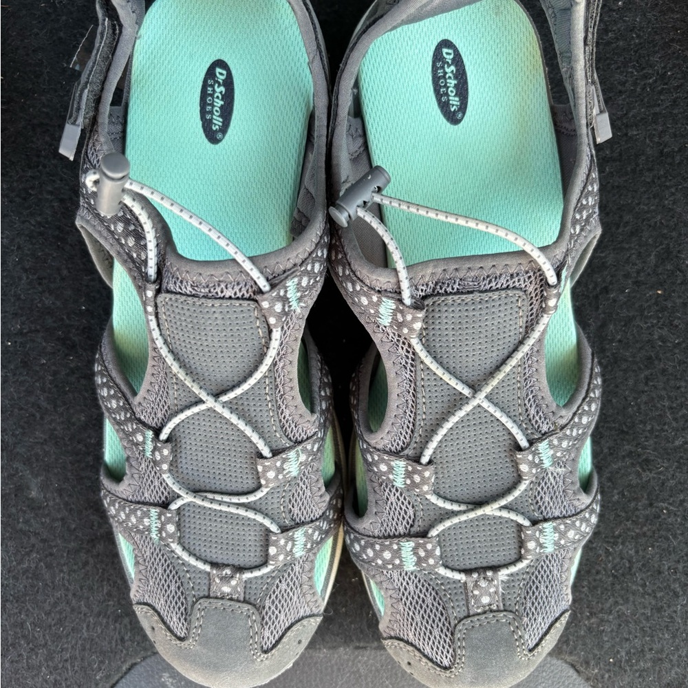 Dr. Scholl's Women's Blue and Gray Sandals, Size 8